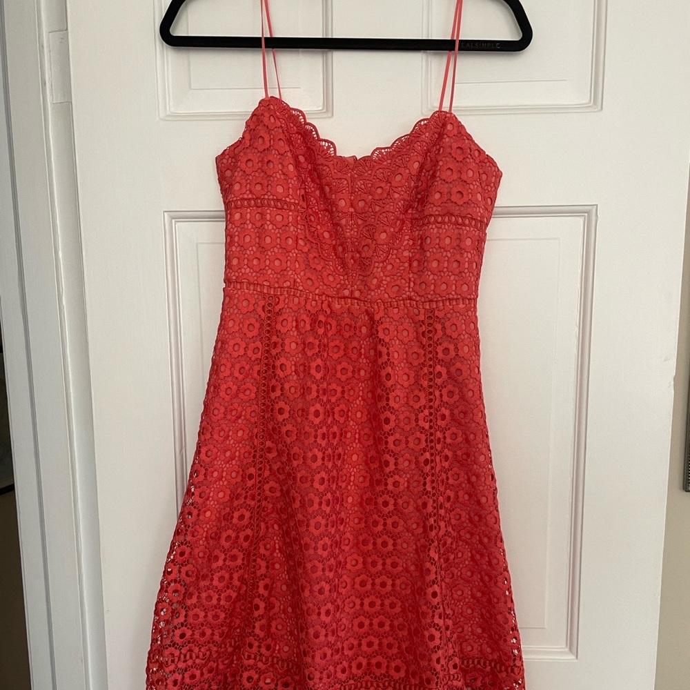 Coral Cocktail Dress